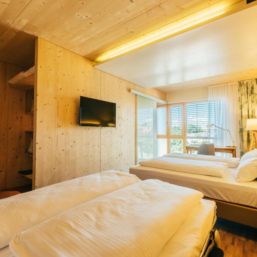 Ökohotel aus Holz Alea Eco — 