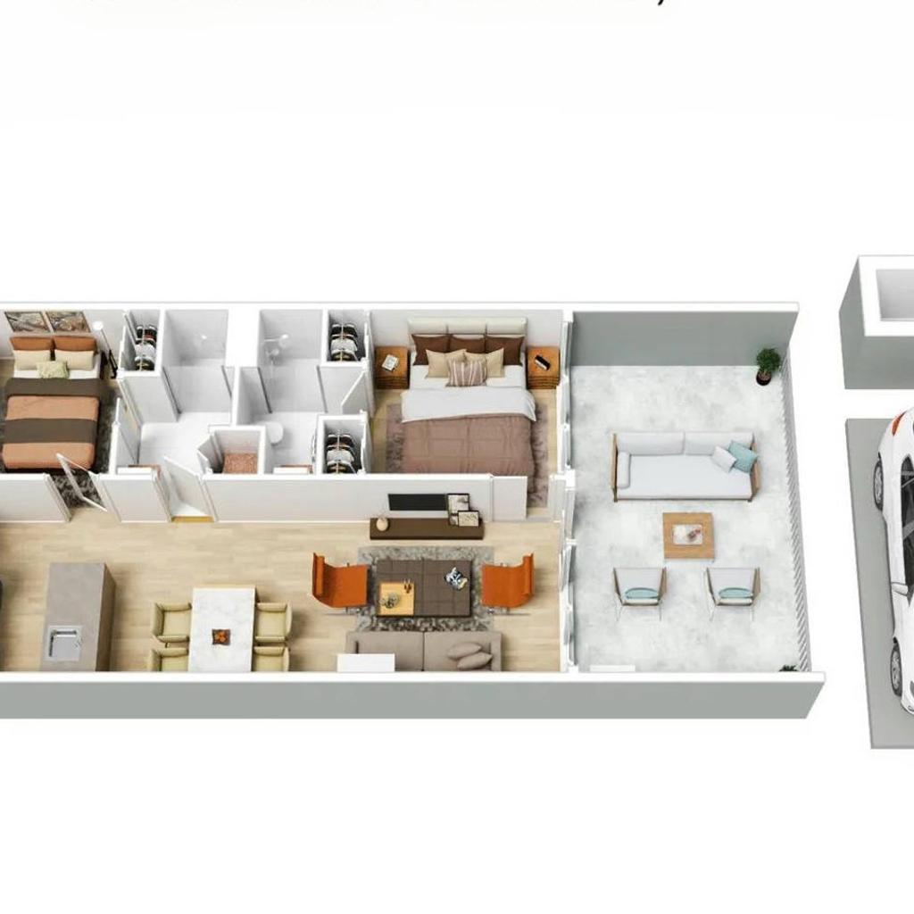 Photograph of Southbank 2 bedrooms private spa big balcony with carpark