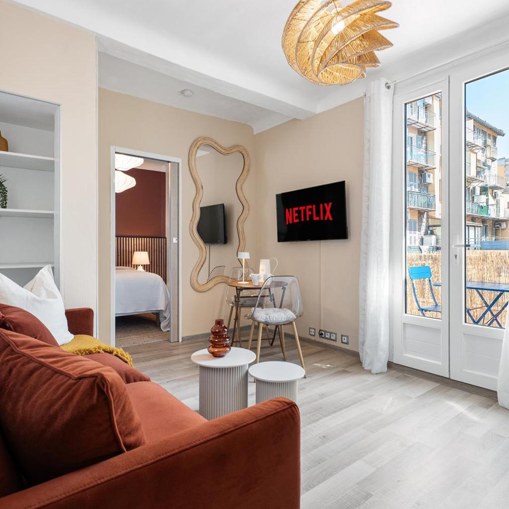 Photograph of Nice Renting - 35b MASSENA - Chic Cosy Calm Balcony Massena Pedestrian Heart