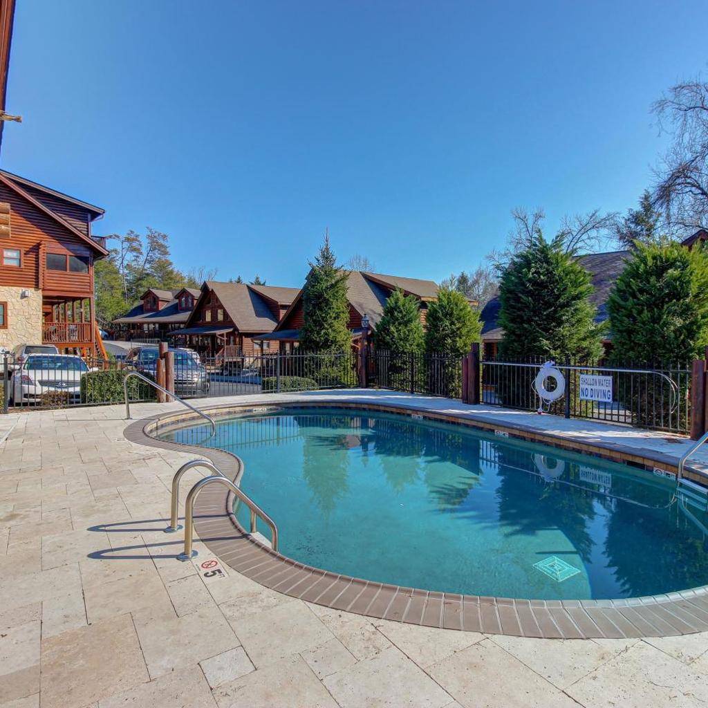 Photograph of Near Dtwn Pigeon Forge! Multi-Level Cabin w/ Pool