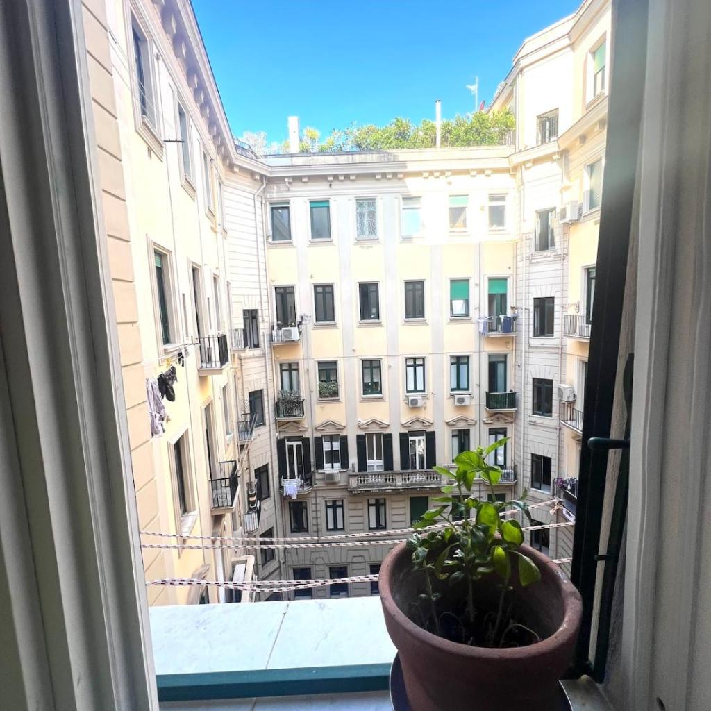 Photograph of Alice's new studio apartment in the center of Chiaia