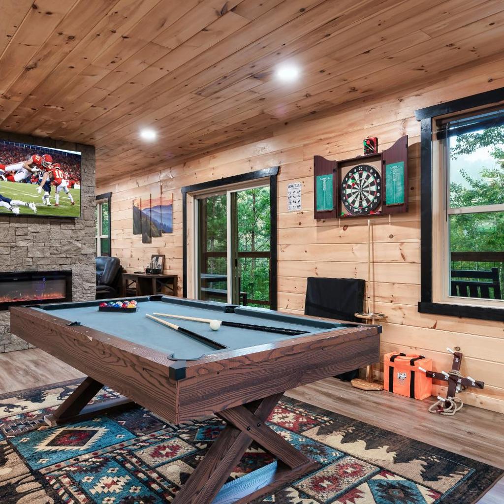 Photograph of Mountain Cabin, Sleeps 12, 2 Kitchens & Arcade
