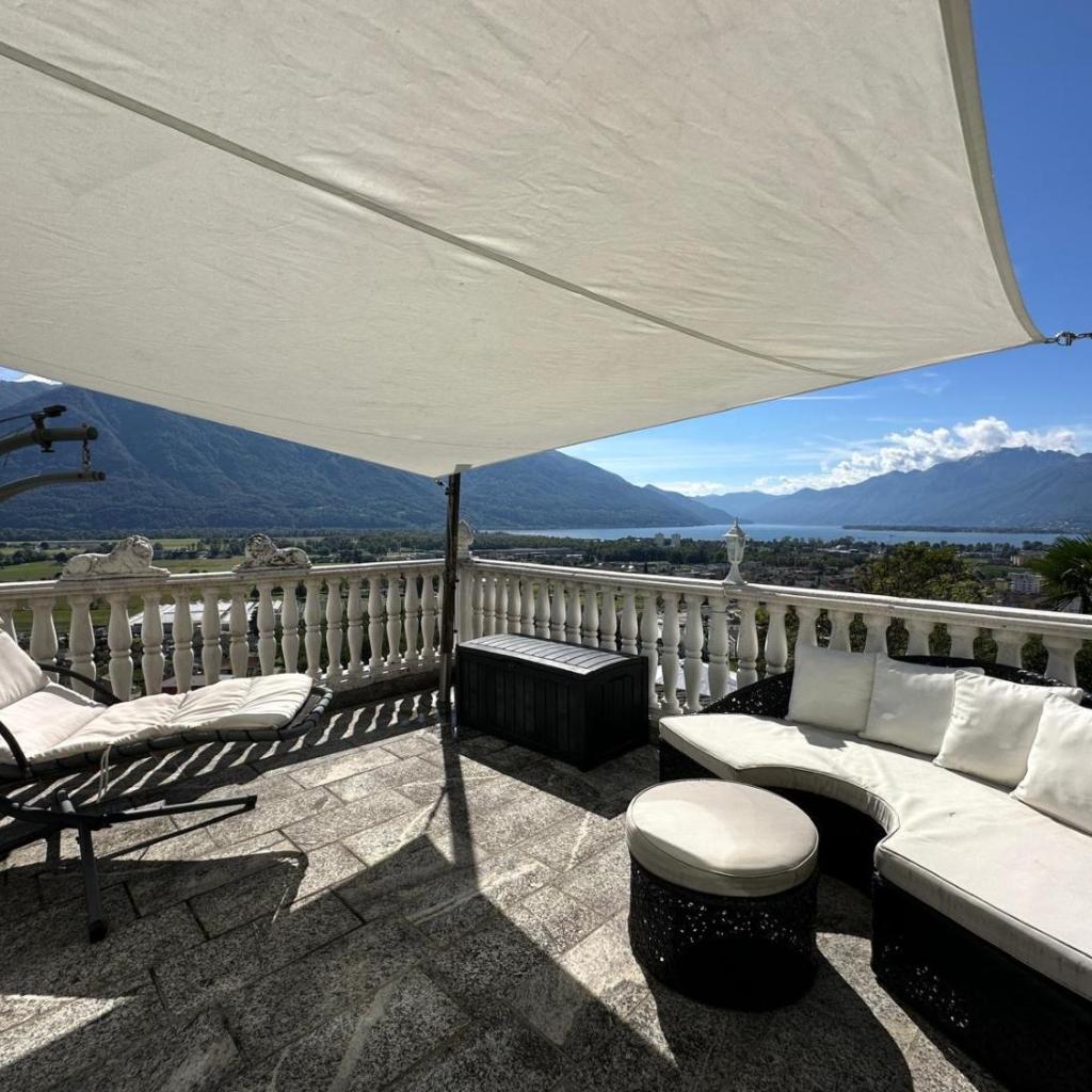 Image 31 - Ferienhaus Patrizia with a fantastic view of Lake Maggiore and the pool