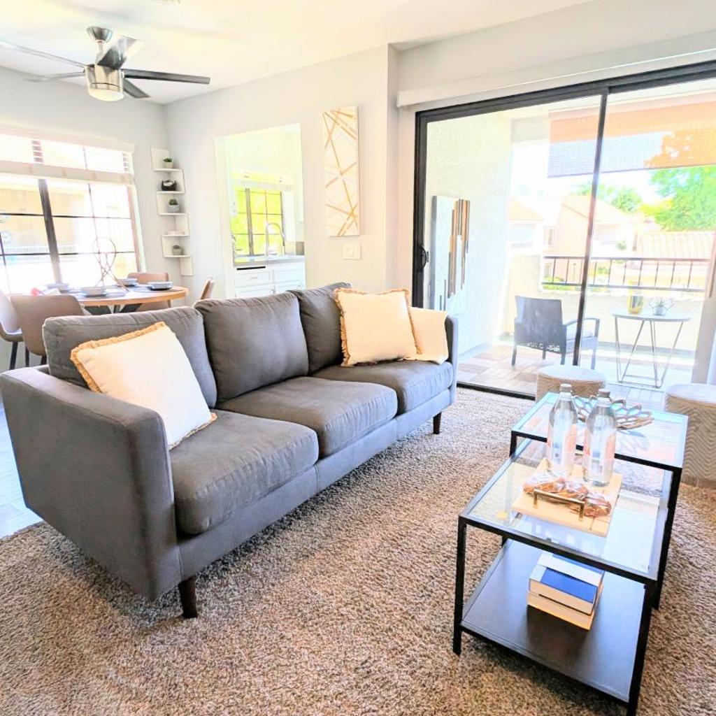 Photograph of Poolside 2BR Condo with Balcony & Workspace