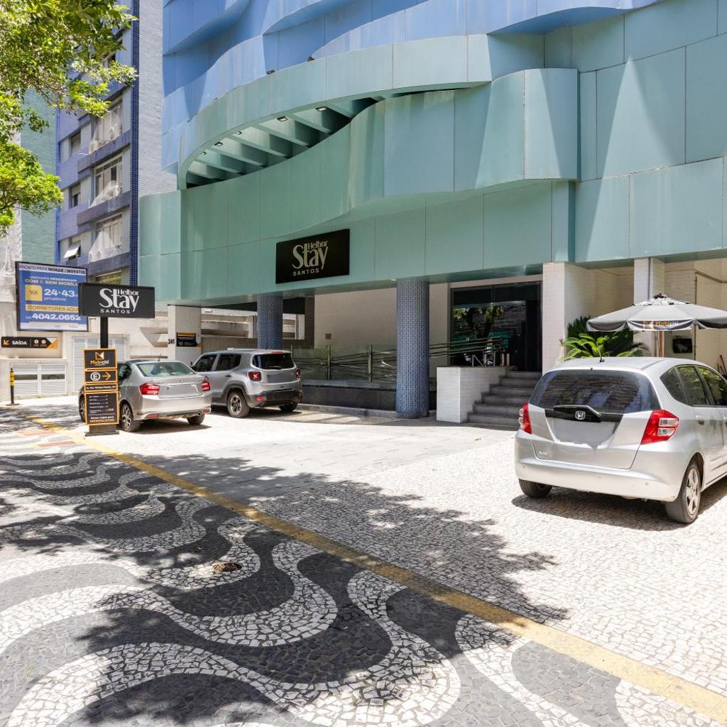 Stay Home Luxo - 1 min da praia do Gonzaga - Estrutura de hotel 4 estrelas - Piscina no Rooftop - Sauna - Academia com vista pro mar — foto 12