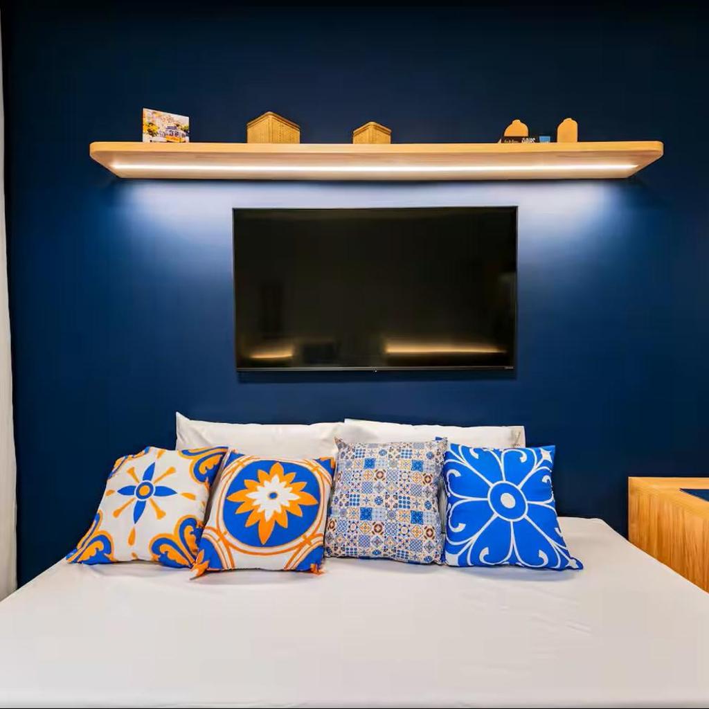 Stay Home Luxo - 1 min da praia do Gonzaga - Estrutura de hotel 4 estrelas - Piscina no Rooftop - Sauna - Academia com vista pro mar — foto 4