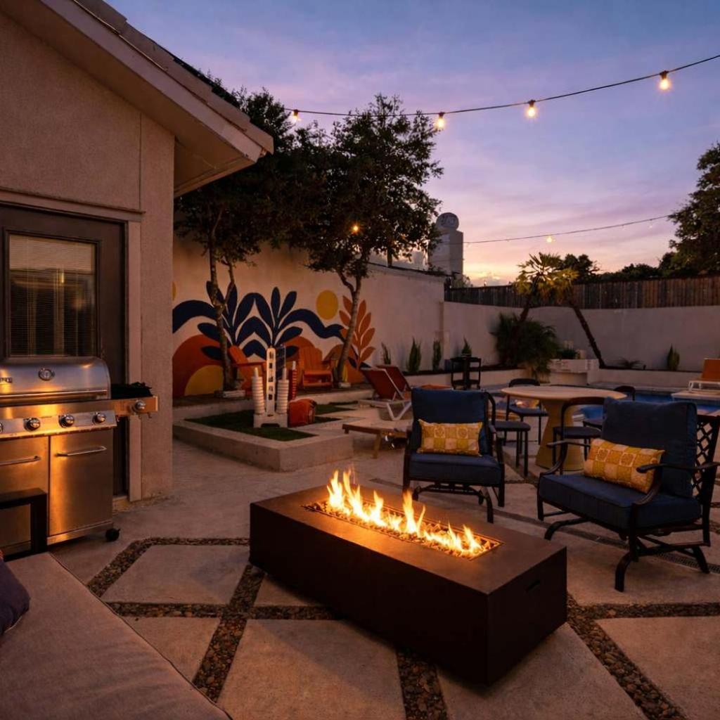 Photograph of Outdoor Oasis - Poolside Movie Nights - Sleeps 16