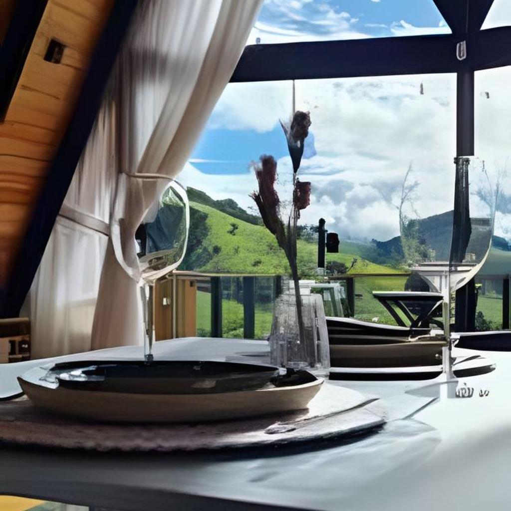 Cabana Triângulo do Sol | Vista montanhas | Hidro | Ar — foto 12