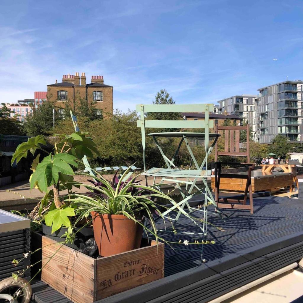 Photograph of Cozy Narrowboat on Regents Canal
