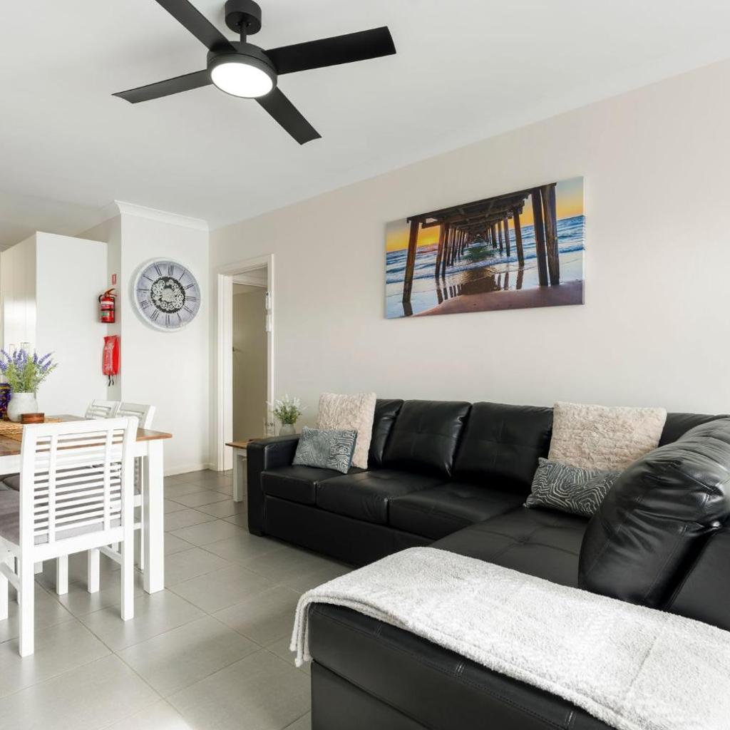 Photograph of Stylish Seaside Suite with Arcade and Balcony