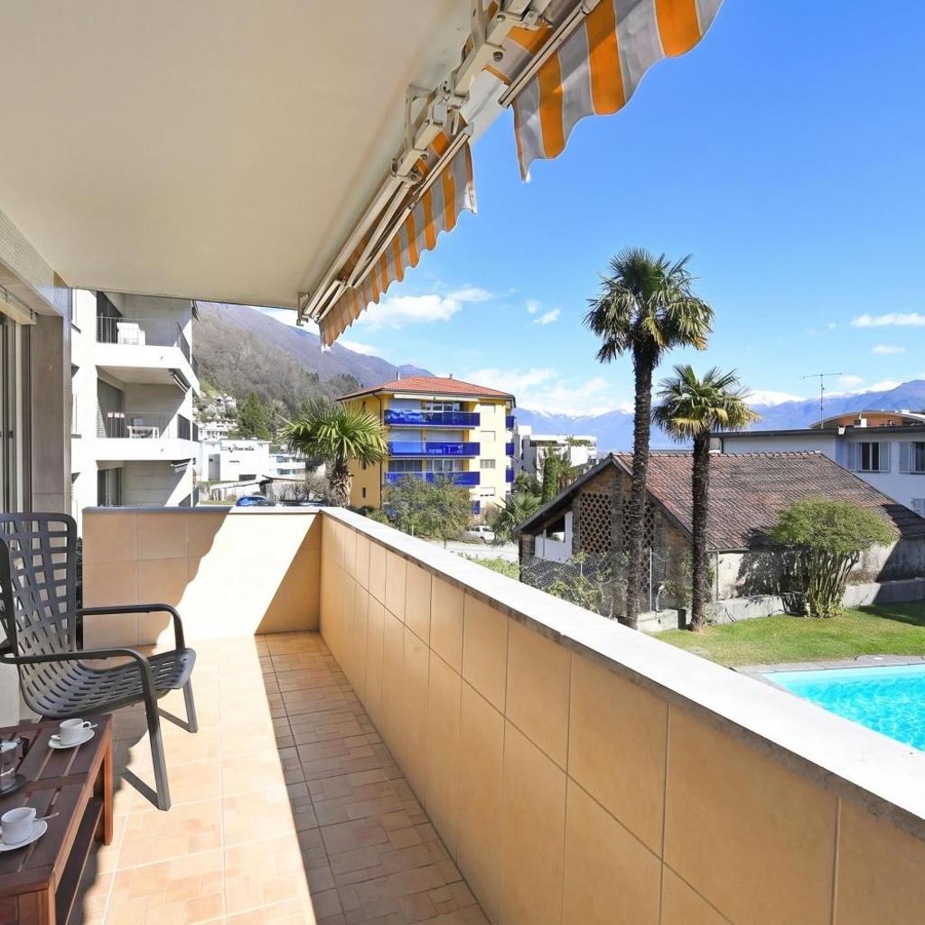 Image 1 - Malibu46 - Minusio Apt with Shared Pool & Balcony - Happy Rentals