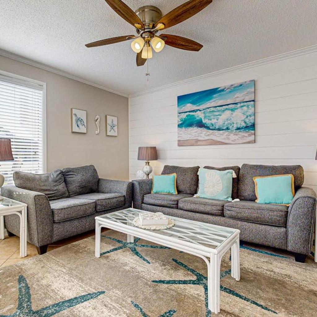 Photograph of Inviting condo with dock pool hot tub & private beach - dog-friendly