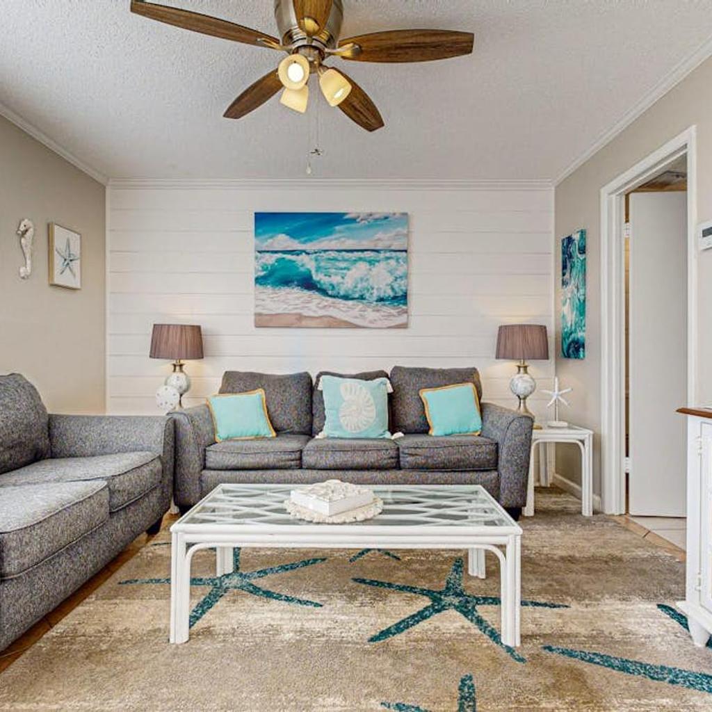 Photograph of Inviting condo with dock pool hot tub & private beach - dog-friendly