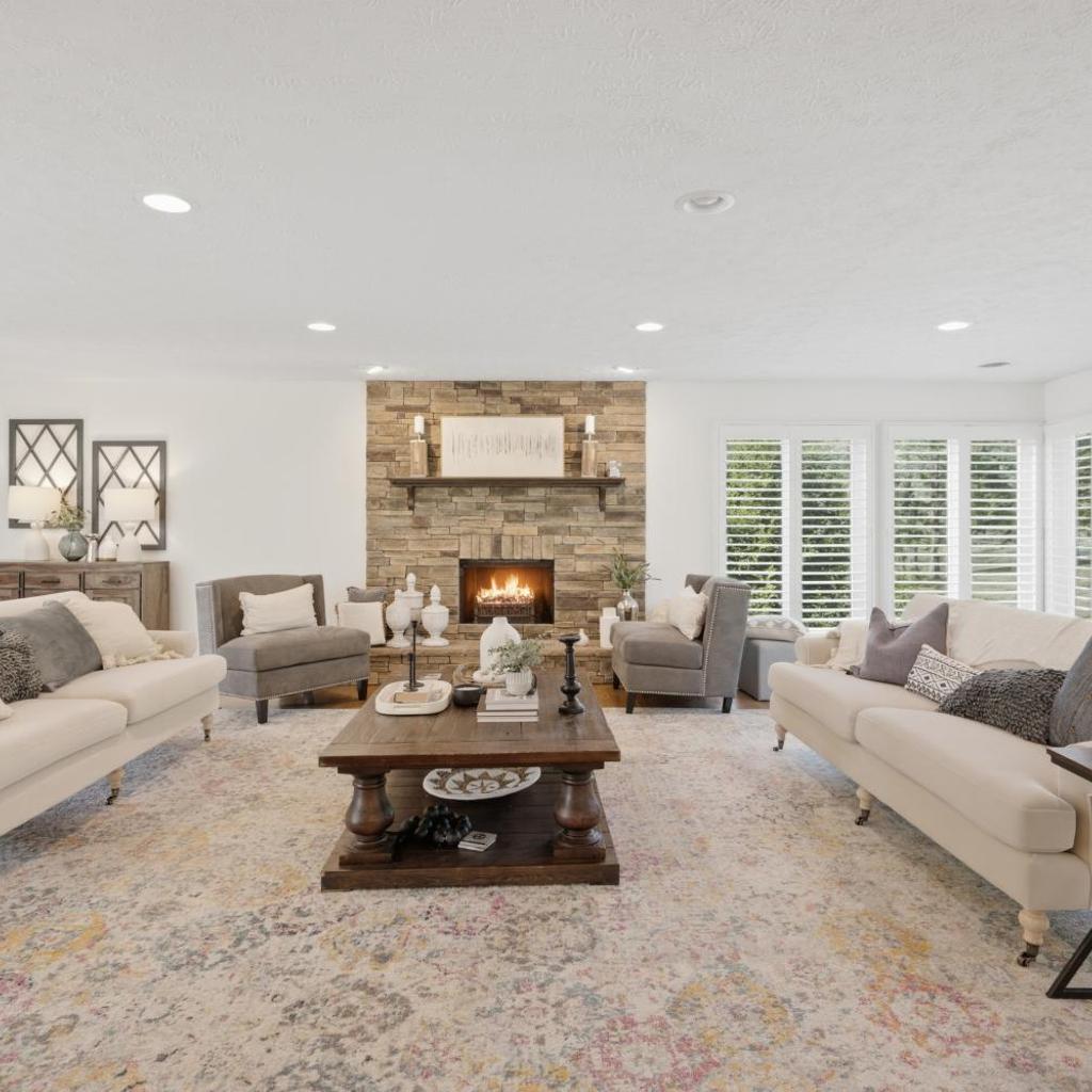 Photograph of Unwind by the Fireplace in North Nashville home