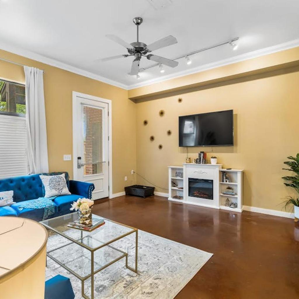 Photograph of Hip & vibrant townhome near downtown with private patio grill AC and WiFi