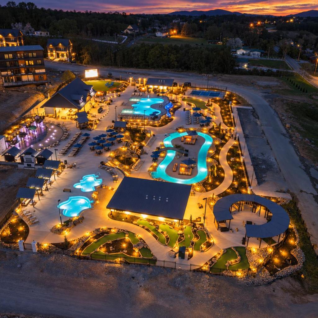 Photograph of Indoor Pool Rooftop Lounge Theater Sleeps 22 Free Waterpark