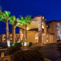 a rendering of a best western hotel with palm trees at Best Western China Lake Inn, Ridgecrest
