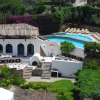 an aerial view of a villa with a swimming pool at Grand Hotel Santa Domitilla, Ponza
