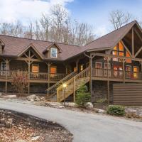 a large wooden house with a gambrel roof at Bluegreen Vacations Blue Ridge Village, an Ascend Resort, Banner Elk