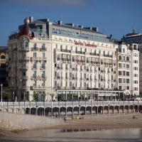 Hotel de Londres y de Inglaterra, La Concha Beach, San Sebastián, hótel á þessu svæði