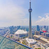 Presidential 2+1BR Condo, Entertainment District (Downtown) w/ CN Tower View, Balcony, Pool & Hot Tub