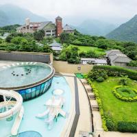 a view of a resort with a swimming pool at Yang Ming Shan Tien Lai Resort & Spa, Jinshan