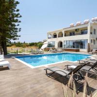 Coral Bay Sea Breeze - Rooftop Apt, Pool & Sea Views, Sleeps 8, hotel i Pegeia
