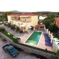 Palaiologou Panorama Apartments, hotell i Mantamádos