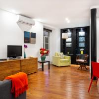 ALTIDO Bold and colourful 1-bed flat at the heart of Chiado, nearby Carmo Convent