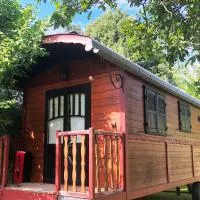 Millygite roulotte - 4 seasons Chalet-on-wheels, hotel v mestu Milly-la-Forêt