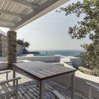 Apartment with a sea view and swimming pool, in the area of Koundouros
