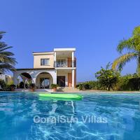 MAGIC CORAL VILLA 304 by Coral Sun Villa com, hotel i Pegeia