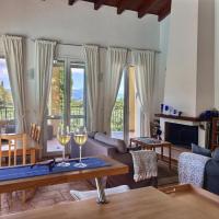 Gastouri Villa Pascalia with heated pool in October and views