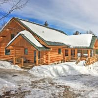 Lakefront Log Cabin with Dock about 9 Mi to Lutsen Mtn