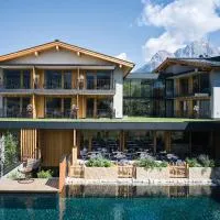 Wellness und Brunch Hotel MorgenZeit beheizter Naturteich Genuss Frühstück bis 13 Uhr Hochkönig Sommercard, hotelli kohteessa Maria Alm am Steinernen Meer