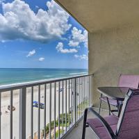 Oceanfront Studio with Balcony, Walk to Attractions!