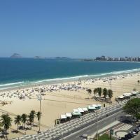 COPACABANA VISTA MAR COBERTURA 2 ANDARES DE FRENTE PARA OS FOGOS DO R&Eacute;VEILLON COM 5 QUARTOS, 5 AR-CONDICIONADOS, 6 BANHEIROS e GARAGEM GRATUITA, hotel u Rio de Žaneiru