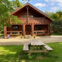 Riverside log cabin