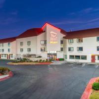 a hotel with a parking lot in front of it at Red Roof Inn PLUS+ El Paso East
