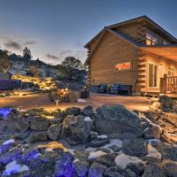 Peaceful Cabin with Panoramic Mtn Views and Hot Tub!