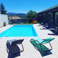 Villa de 3 chambres a Beaufort sur Gervanne avec magnifique vue sur la montagne piscine privee jardin clos