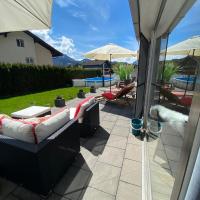 Modernes Alpenapartment mit Sauna Wintergarten und Pool