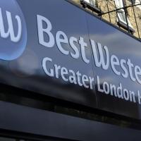 a sign for the best western greenwich greater london hospital at Best Western Greater London, Ilford