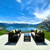 Panorama Boutique Apartment with Air Condition, SPA entry in Solbadhotel, hôtel à Sigriswil