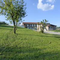 a house on a hill with a tree in the grass at Rosatea B&B, Chieri