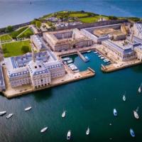 Royal William Yard Apartments THE BRUCE - chose either a FAMILY APARTMENT WITH KING BEDROOM, TRIPLE BUNK ROOM & SOFA BED in lounge - or SMALL FAMILY STUDIO WITH TWIN BEDS OVER KING BED - private connecting lobby BOOK BOTH For LARGER GROUPS - FREE PARKING