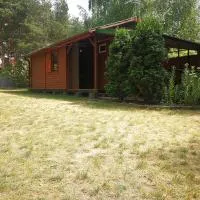 domki domek na jeziorem Wilczyńskim Budzisławskim , las, osobno ogrodzony 2-6 osób- klimatyzacja, ogrzewanie, 62-550 Zygmuntowo gm Wilczyn, hotel di Zygmuntowo
