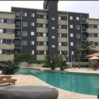 Jardim das Palmeiras II Home Resort JP2 Ubatuba - Apartamento com 2 Dorms, 1 Suíte, Churrasqueira Gourmet, Piscina Adulto e Infantil, Jacuzzi Aquecida, Sauna, Academia, Salão de Jogos e Playground