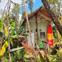 Rustic cabin in Volcano with Private kitchen&bathroom, hotel in Fern Forest