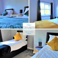 Spacious 3 bed house, great for FAMILIES and CONTRACTORS, sleeps 5 plus FREE Parking - Triumph Serviced Accommodation Wolverhampton